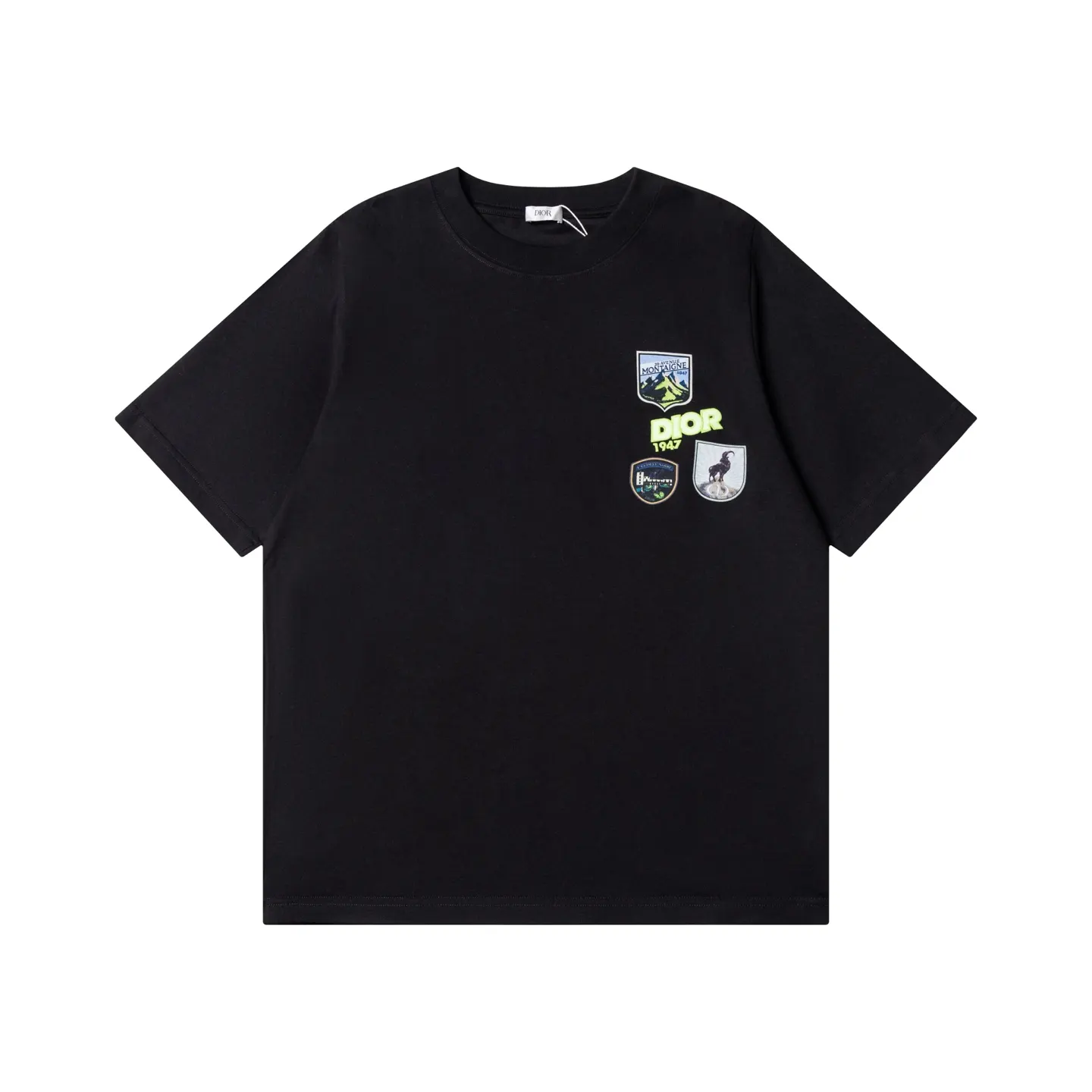 Dior Embroidery Short Sleeve T-Shirt