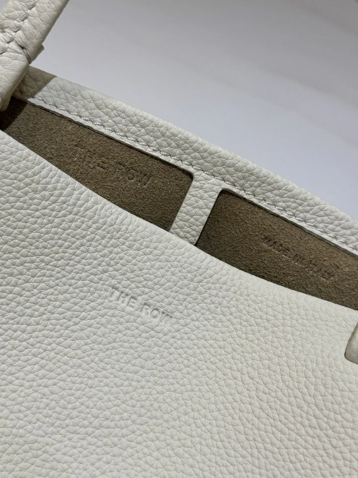 White Tote Bag Leather