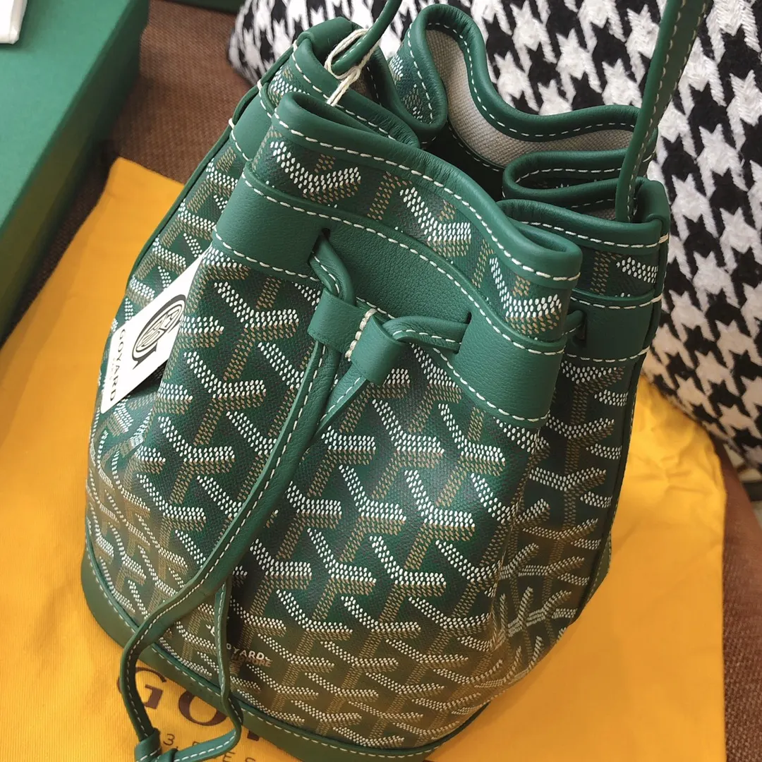Goyard 老花 綠色 帆布 水桶包 休閒水桶款
