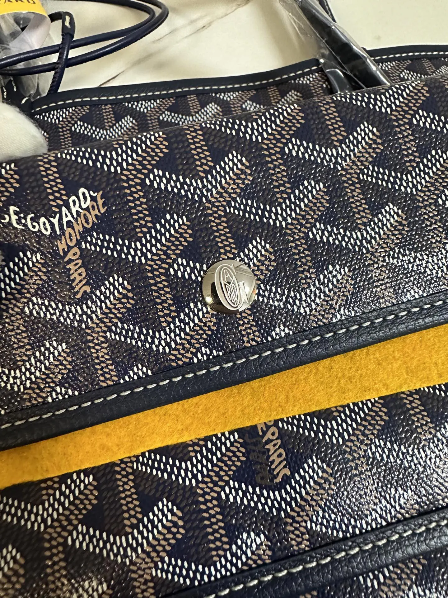 Goyard 藍色 深藍 小牛皮 托特包 大容量托特款(數字9) Goyard 藍色 深藍 小牛皮 托特包 大容量托特款(數字9)