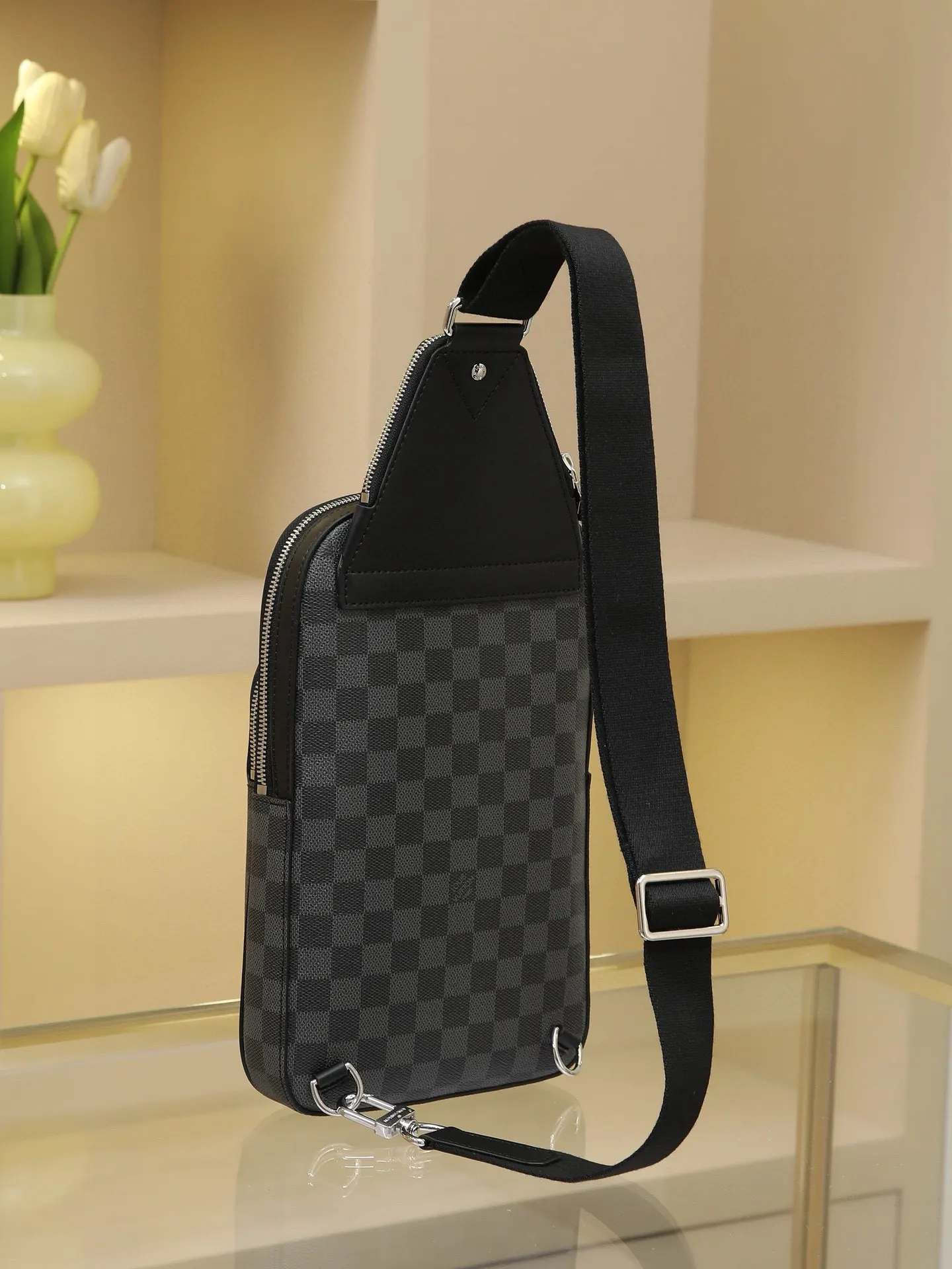 Louis Vuitton Shoulder Bag Canvas Leather