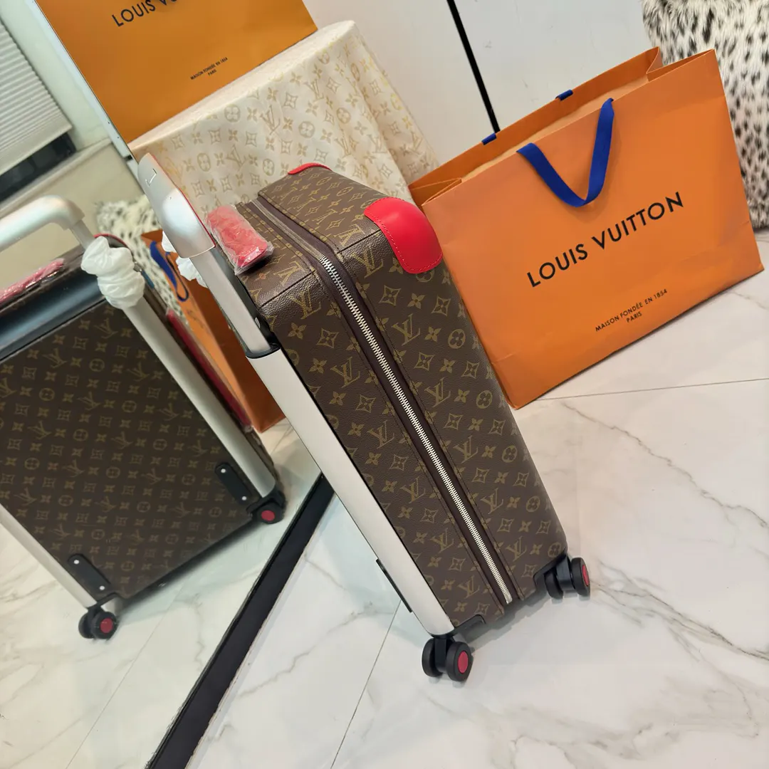 LV Horizon 棕紅配色拉桿箱 旅行出行款(數字3) LV Horizon 棕紅配色拉桿箱 旅行出行款(數字3)