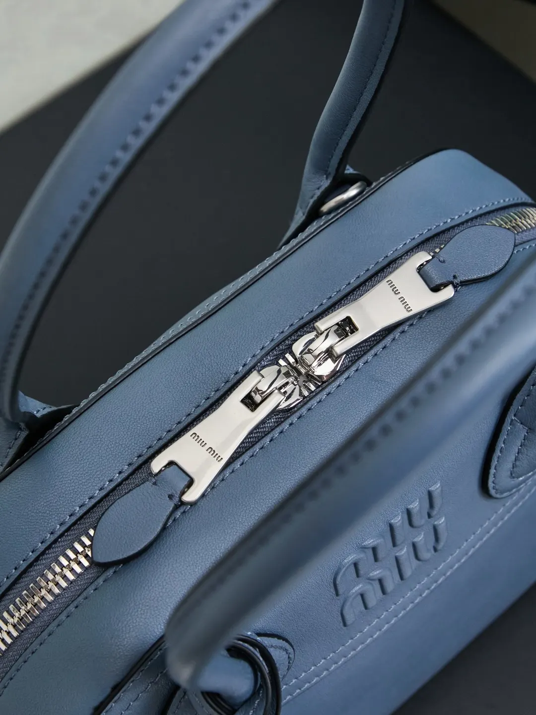 Blue Top Handle Bag Commuter
