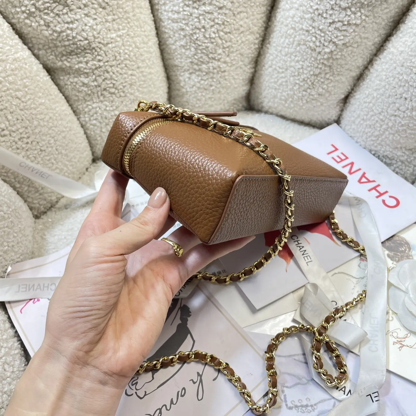 Cosmetic Pouch Premium Leather