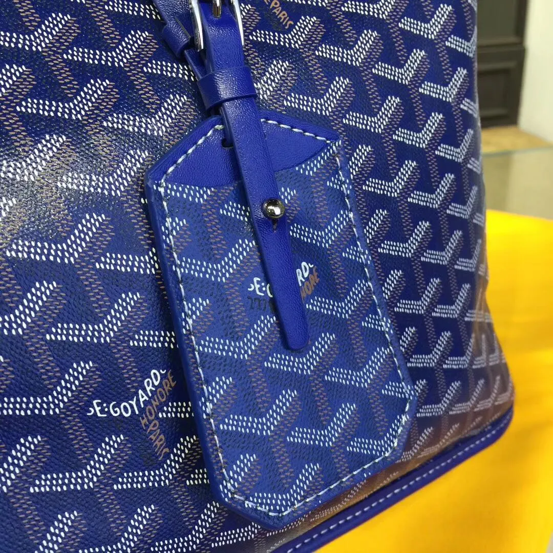 Goyard 戈雅 双面可用 充满法式优雅 订制Y字母涂鸦料 皮轻 旅行袋 大容量旅行款