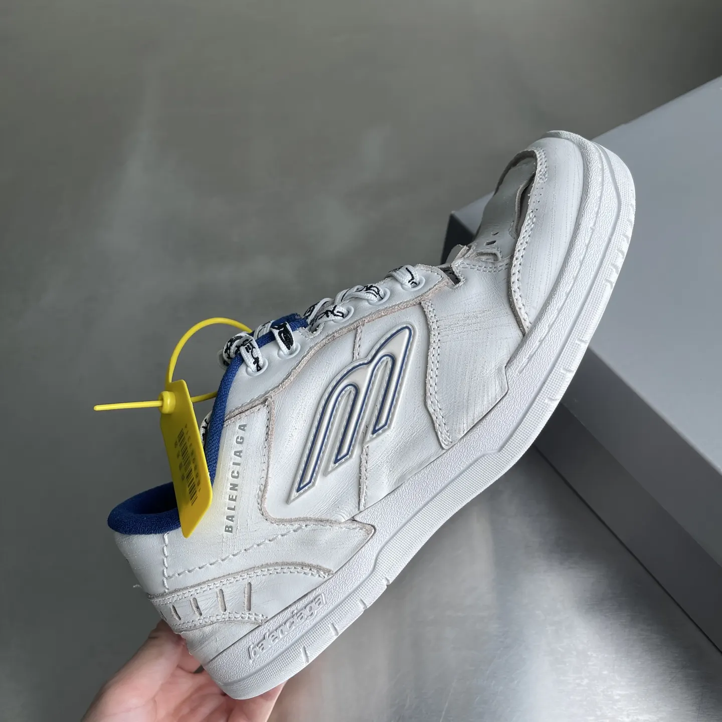 Balenciaga 拼色 牛皮 运动鞋