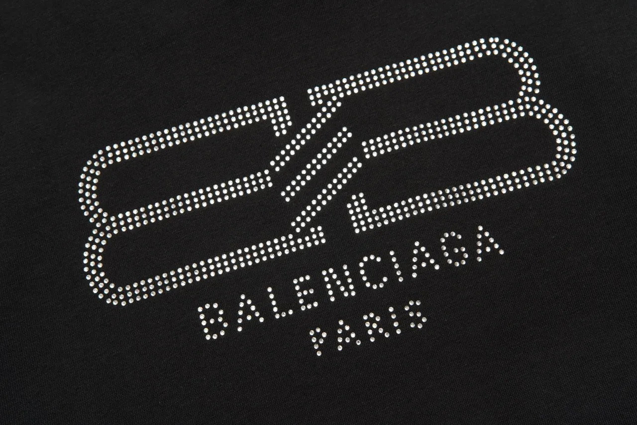 Balenciaga 黑色 短袖T恤 街头休闲款