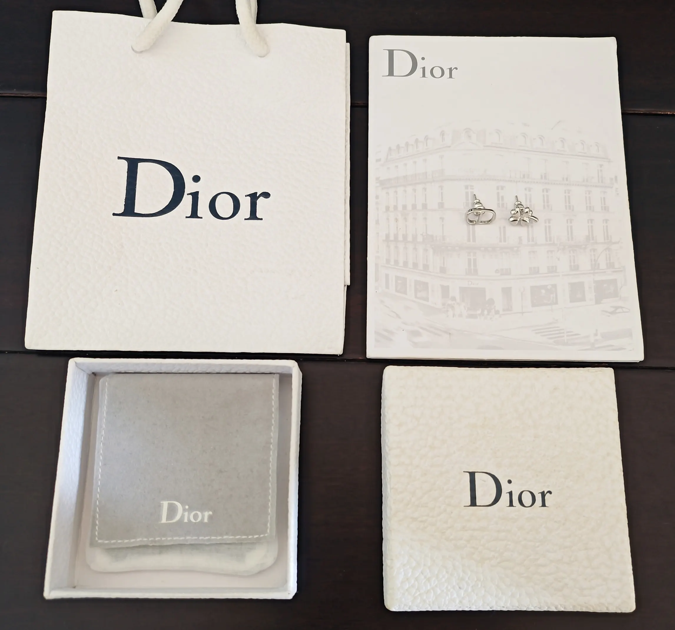 Dior 黑色CD发夹 金色双扣
