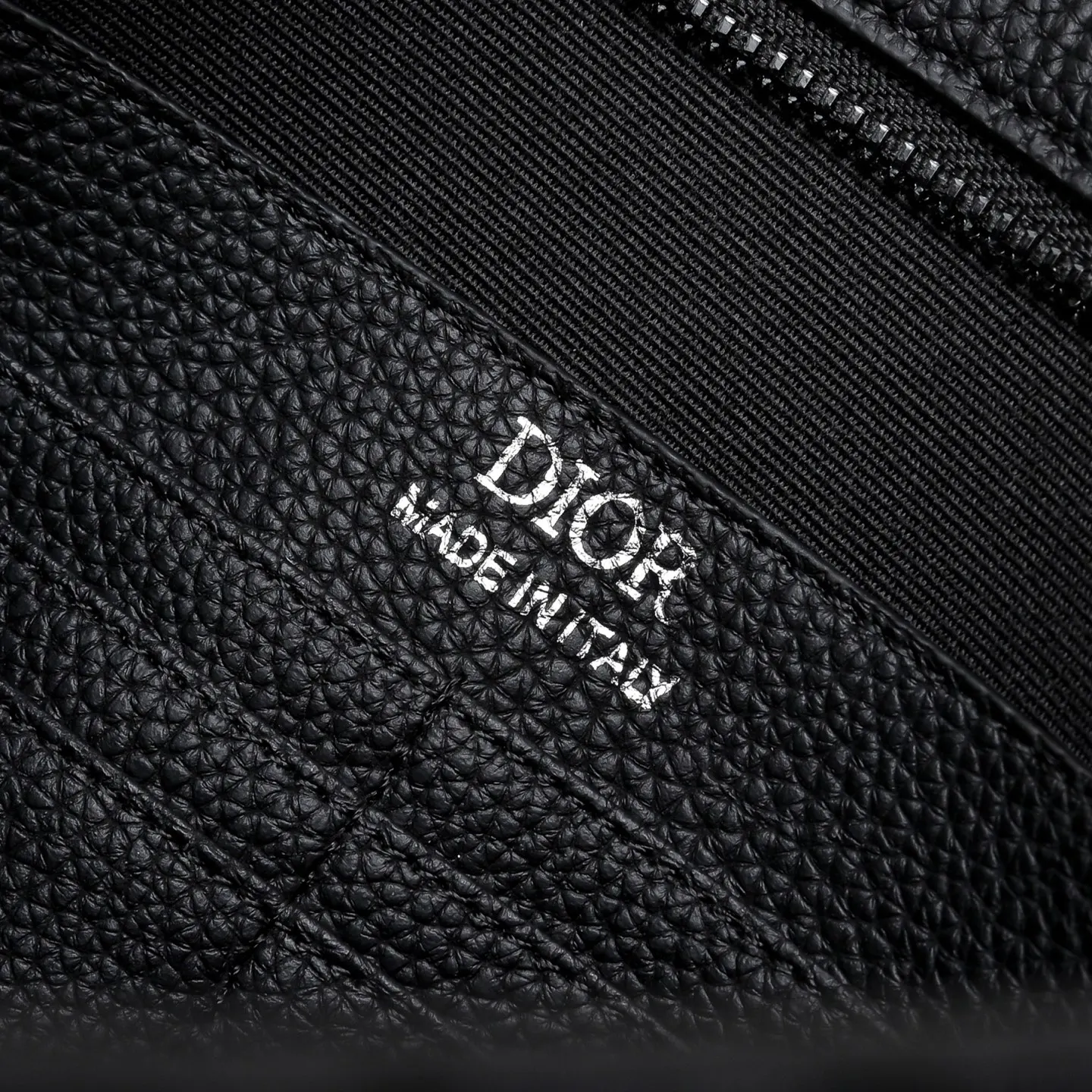 Dior Black Beige Clutch Bag Leather