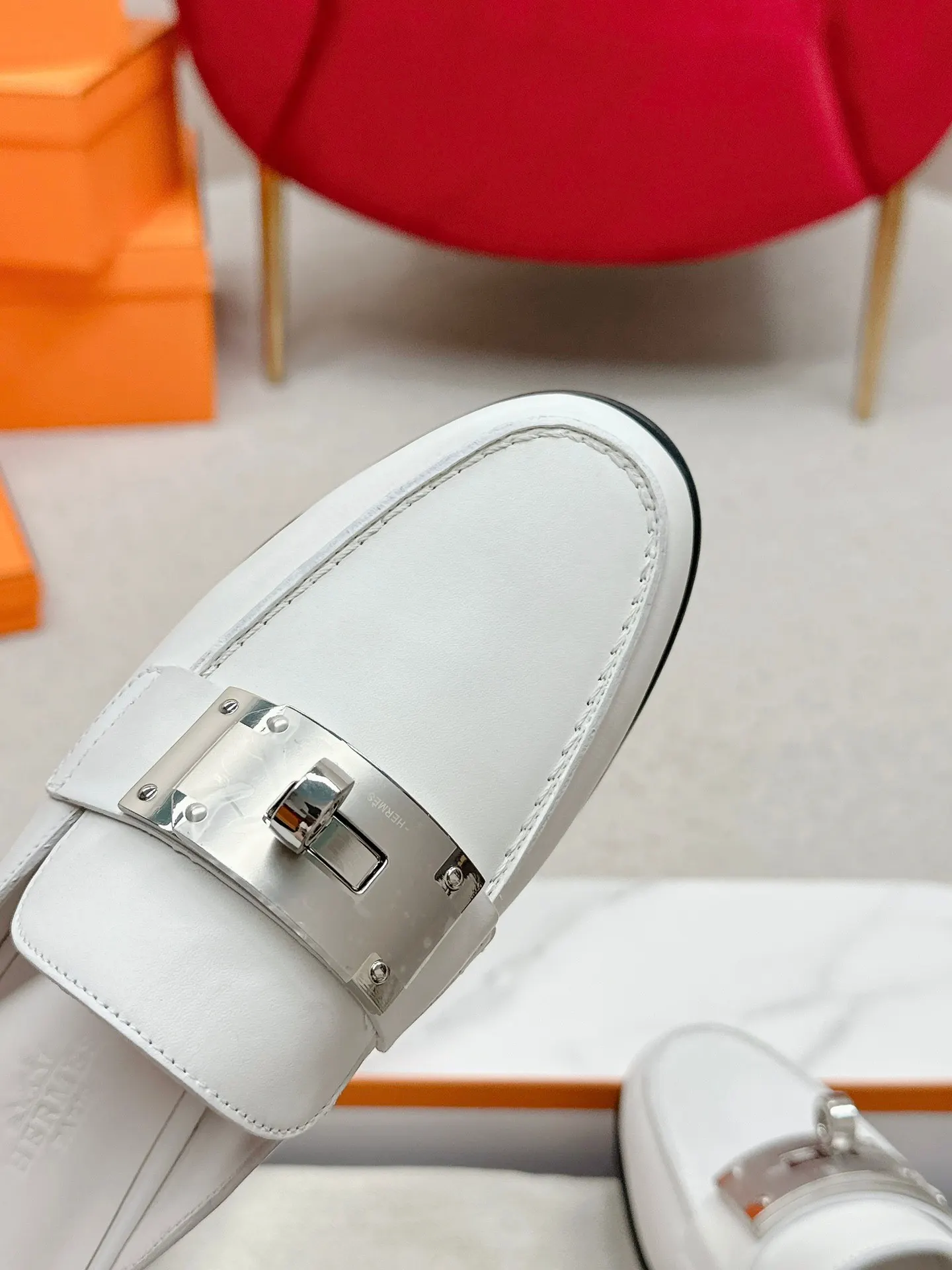 Hermès 小牛皮 拖鞋 舒适