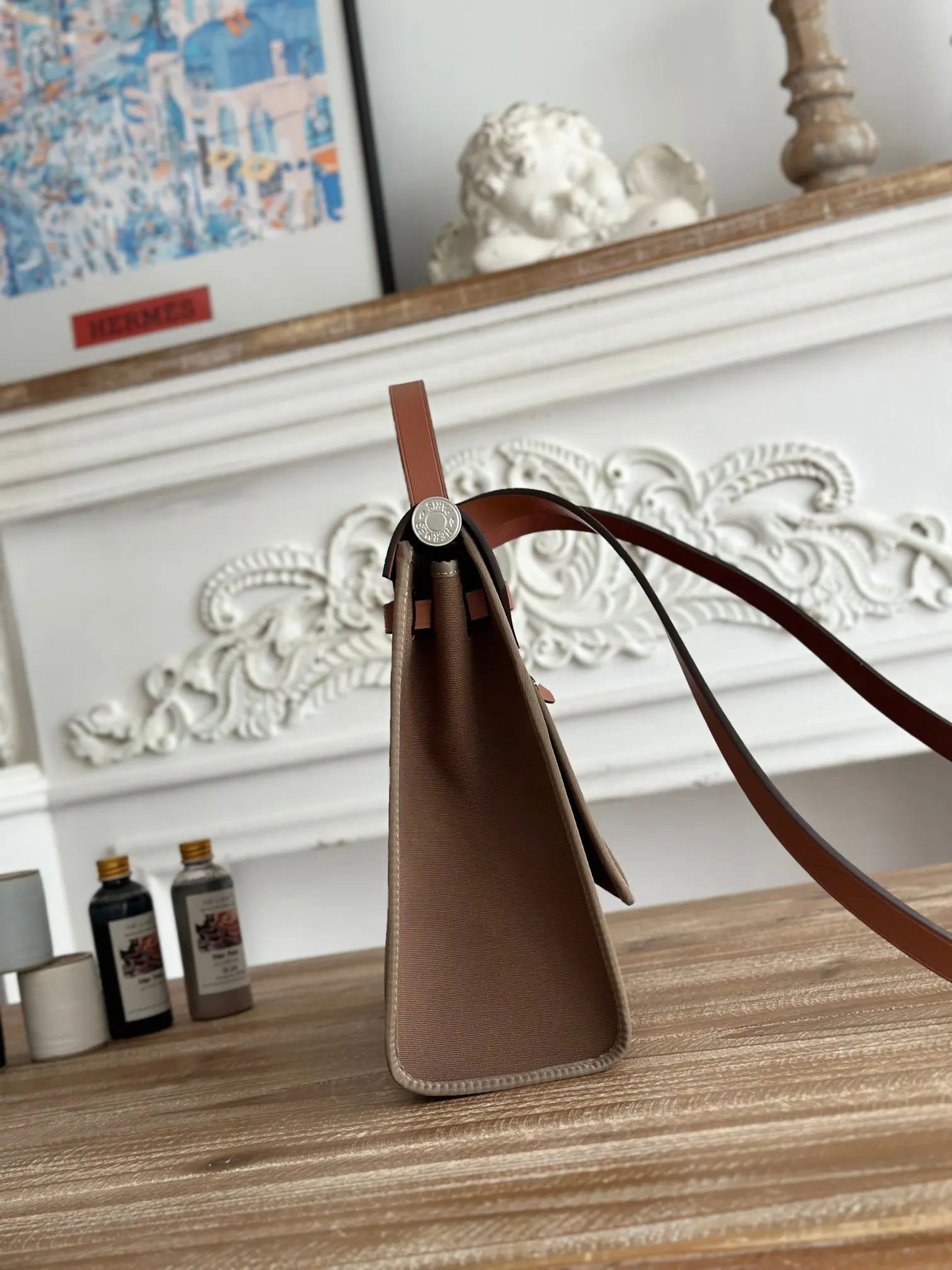 Hermes Kelly 帆布 手提包 实拍款01 精选款