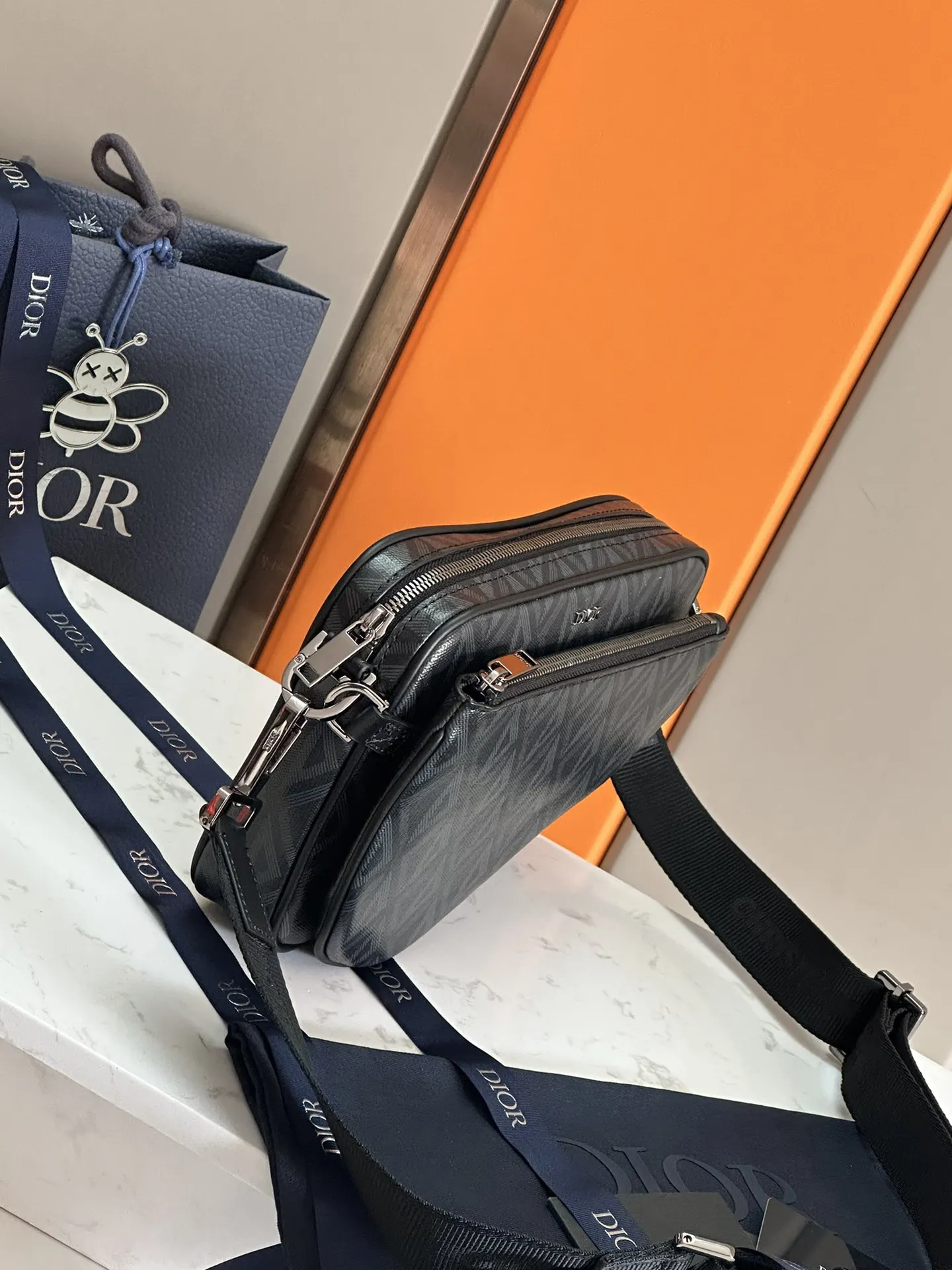 Dior Saddle 牛皮手拿包 晚宴手拿 复古