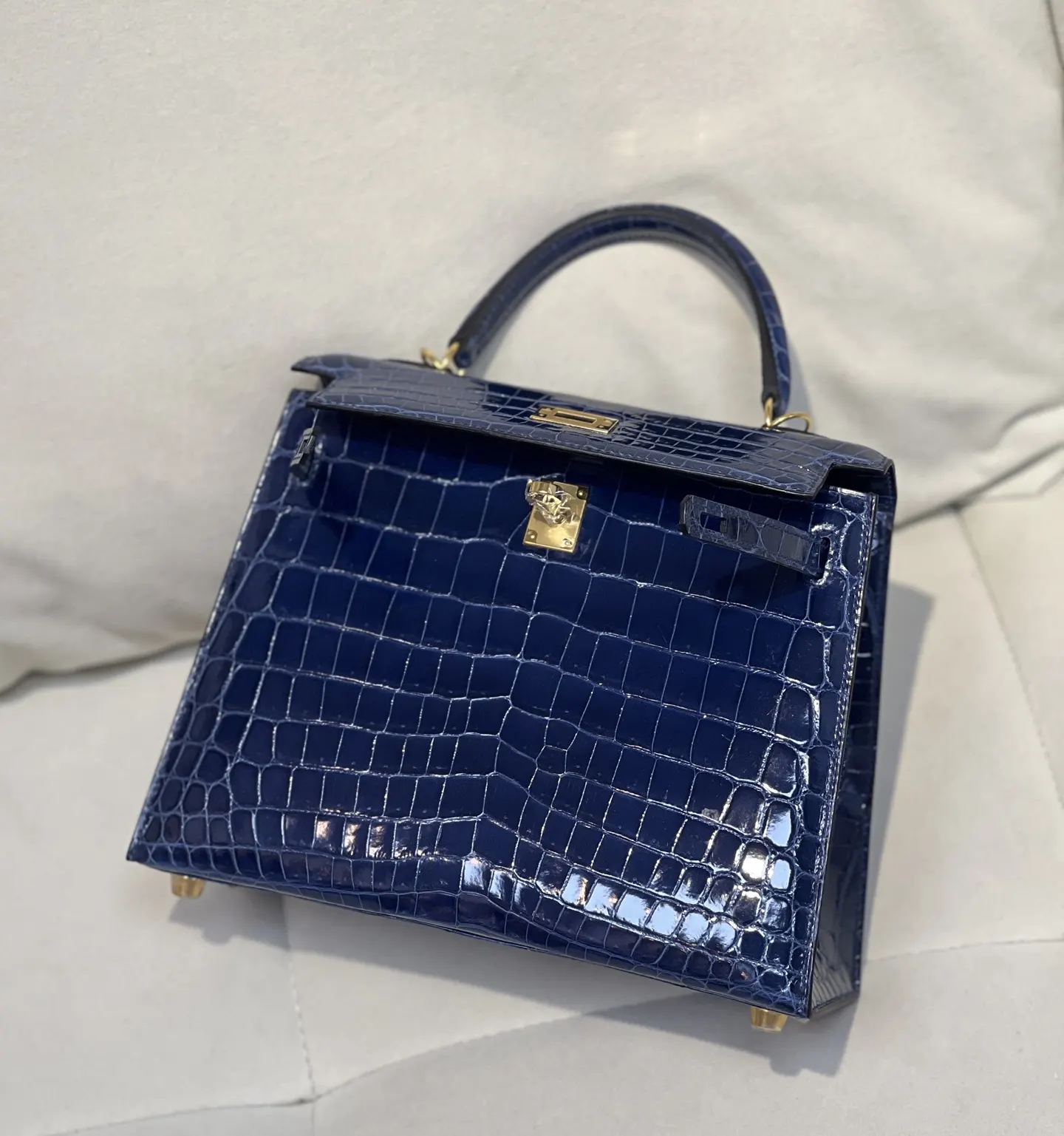 Hermès Kelly 宝石藍 手提包 25cm