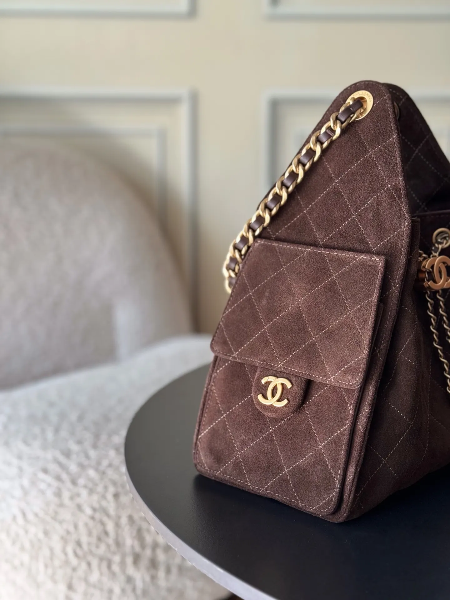 Chanel Hobo Shoulder Bag Vintage Leather