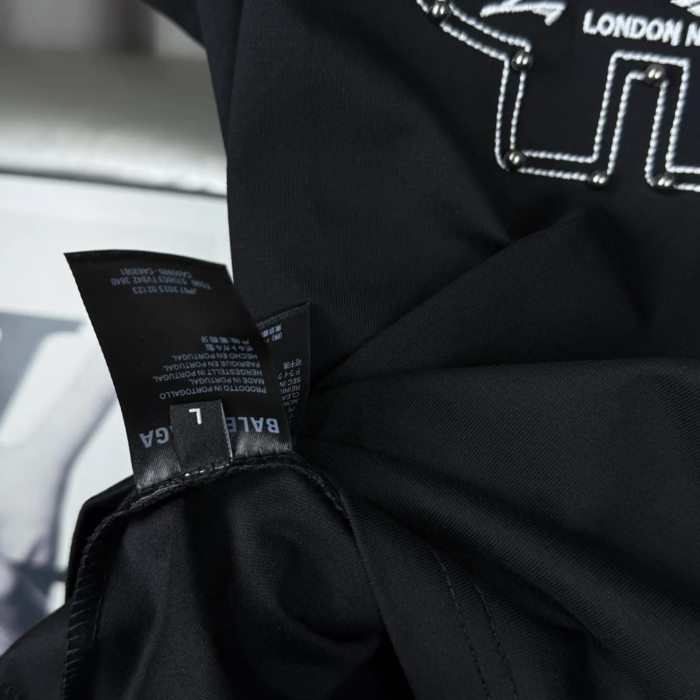 Balenciaga 黑色 純棉 Logo 短袖T恤(數字7) Balenciaga 黑色 純棉 Logo 短袖T恤(數字7)