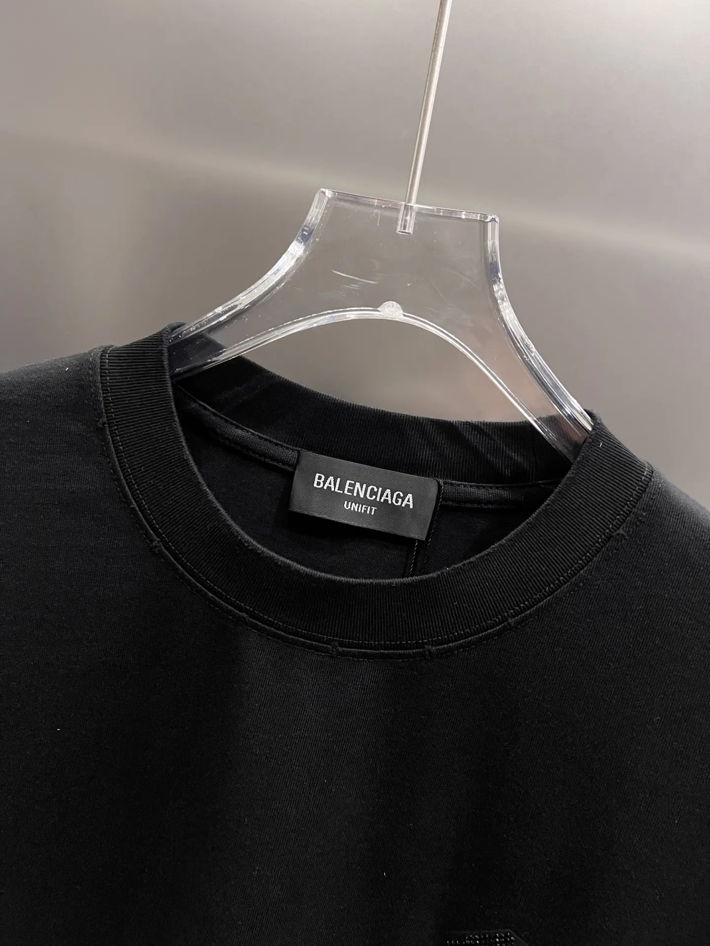 Balenciaga Black Logo Short Sleeve T-Shirt Loose