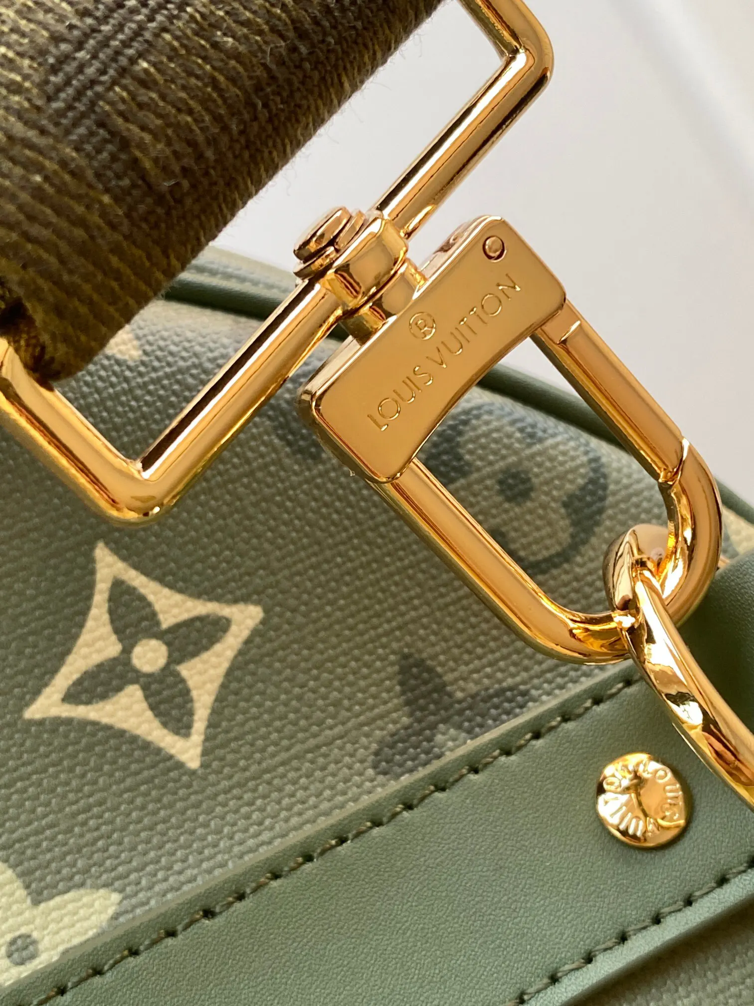 Keepall 綠色 牛皮 旅行袋 大容量旅行款