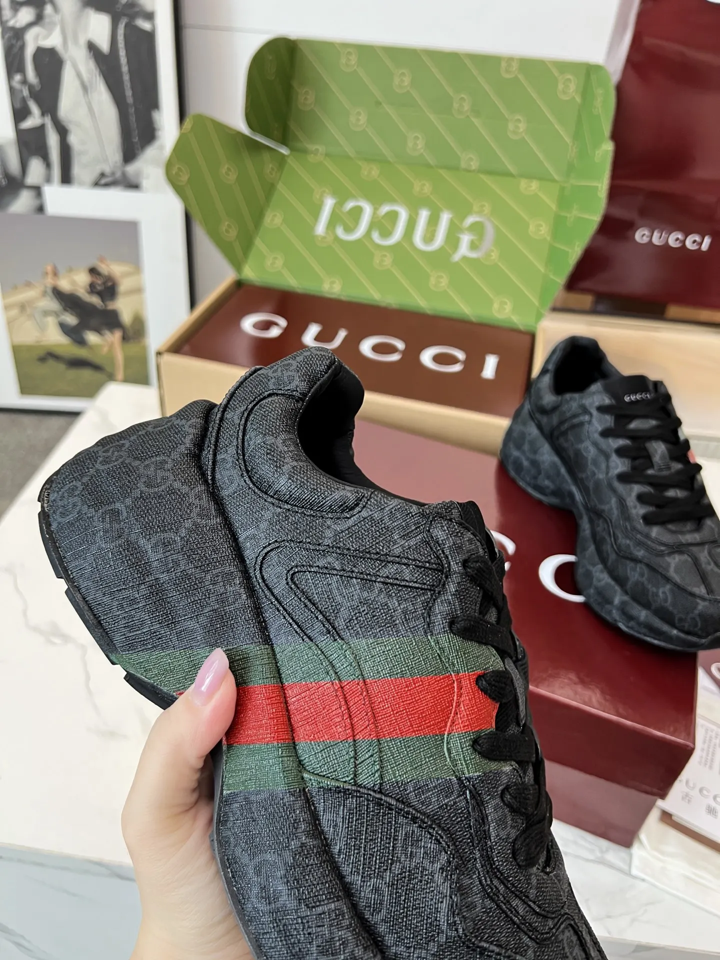 Gucci Logo休闲运动鞋