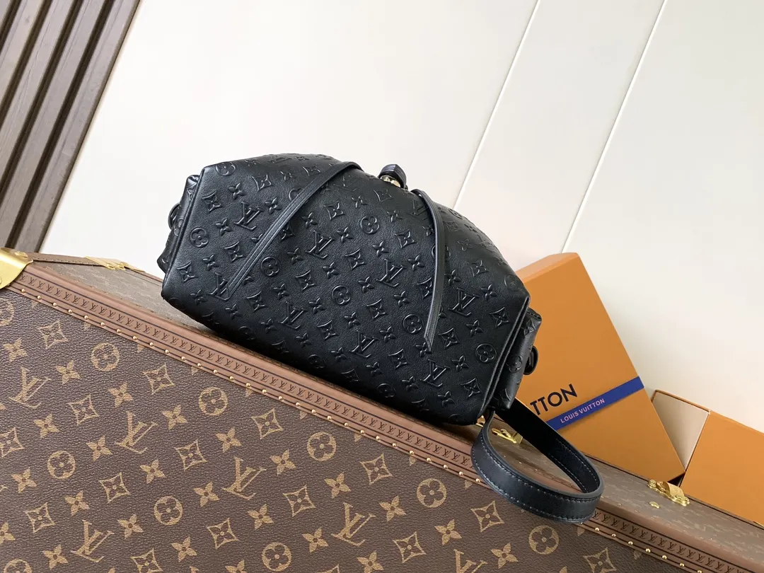 Louis Vuitton Black Chain Bag Leather