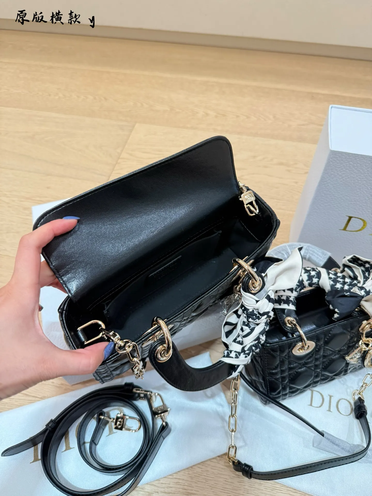 Dior Black Top Handle Bag Commuter