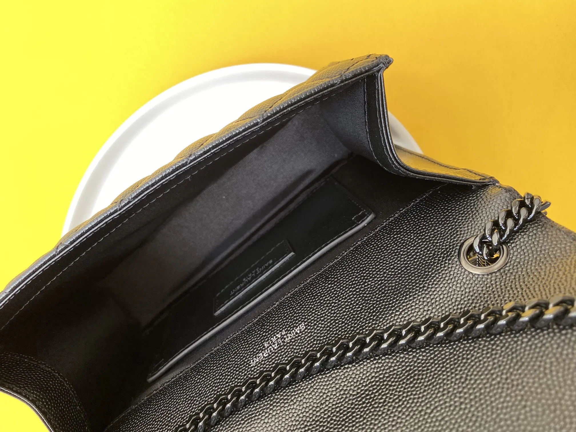 Gold Shoulder Bag Leather