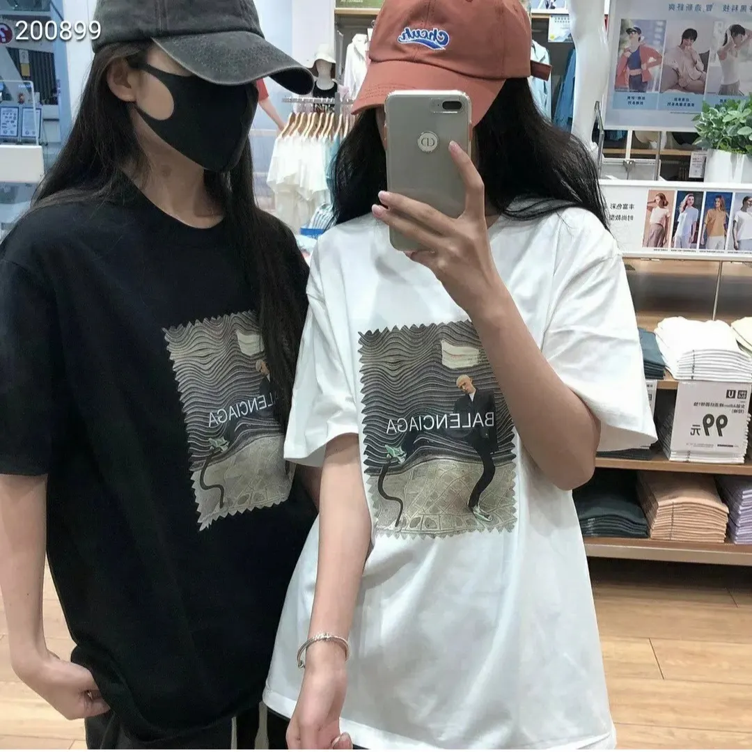 Balenciaga 纯棉 短袖T恤 街头休闲款