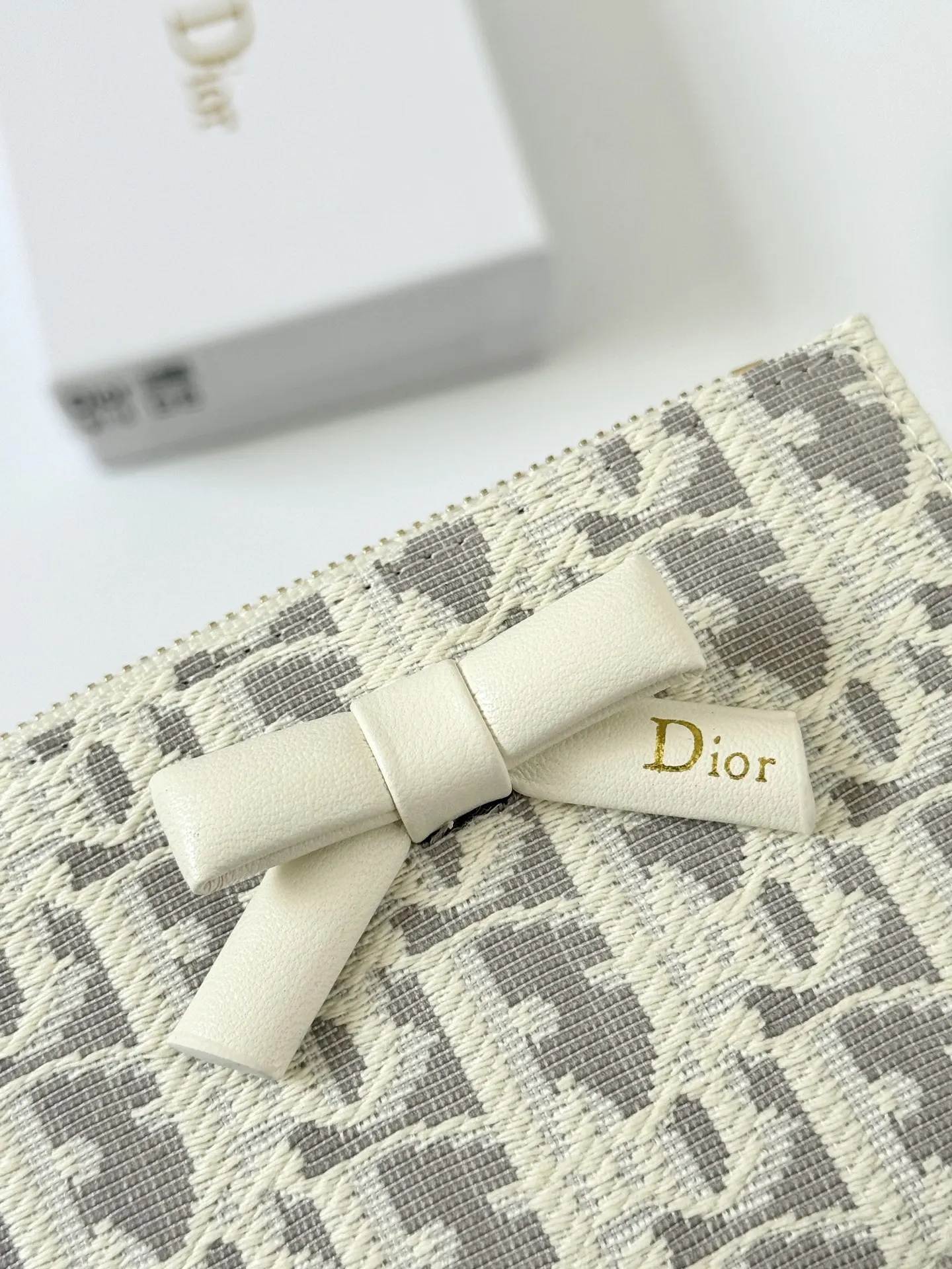 Dior 白色 皮革 钱包