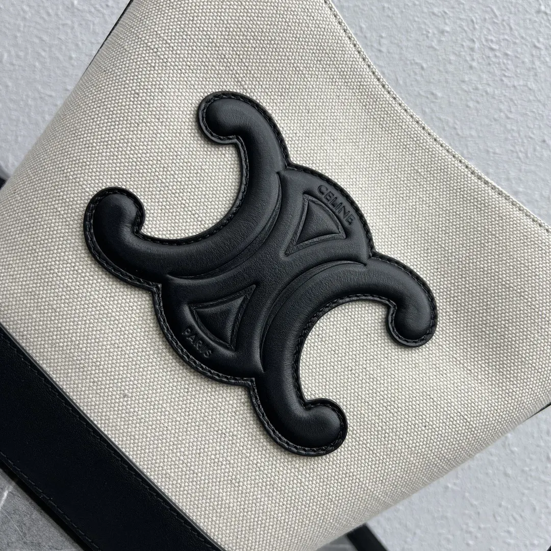 Celine 黑色 牛皮 水桶包 休闲水桶款