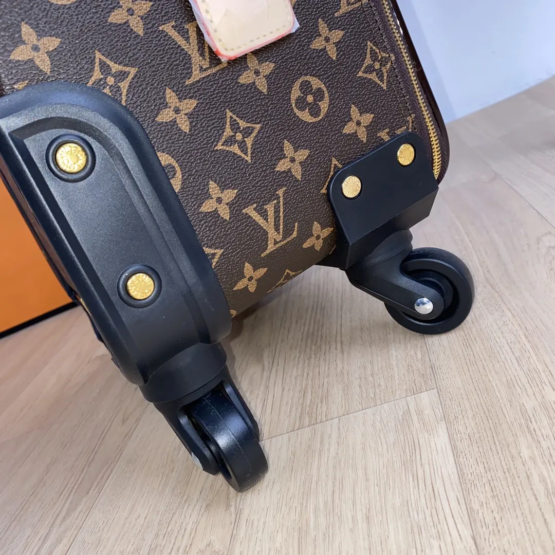 Louis Vuitton Black Monogram Suitcase Travel Lightweight Canvas