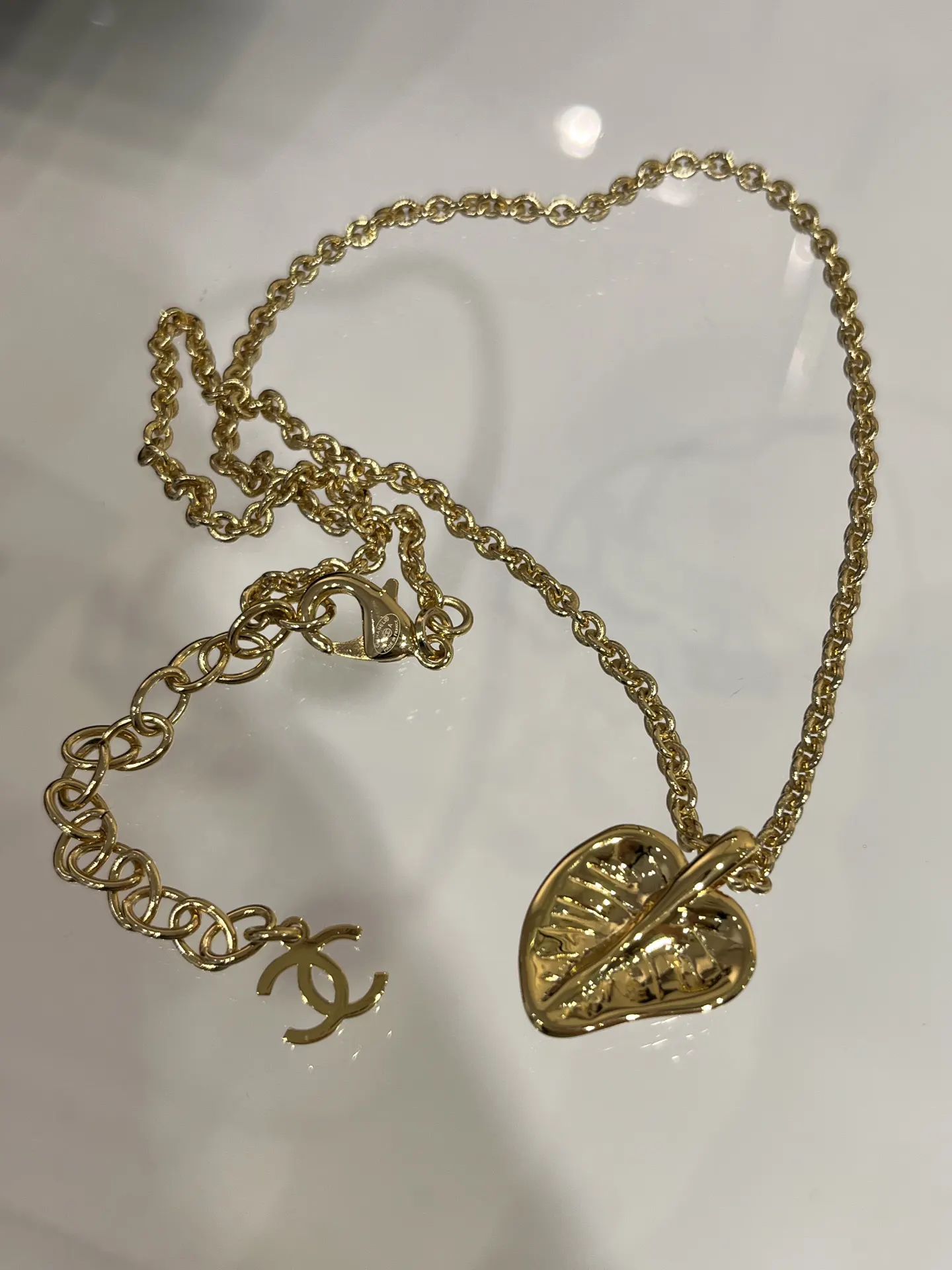 Chanel 黑金 黑色 金色 双C 项链 精致锁骨链