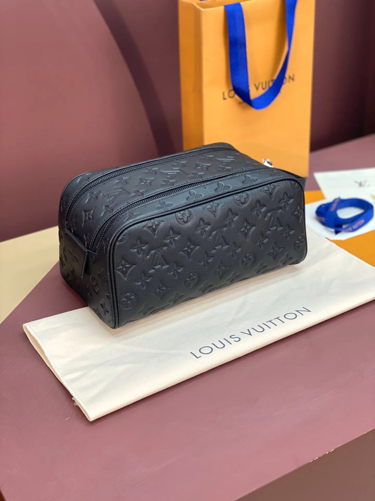 Cosmetic Pouch Leather