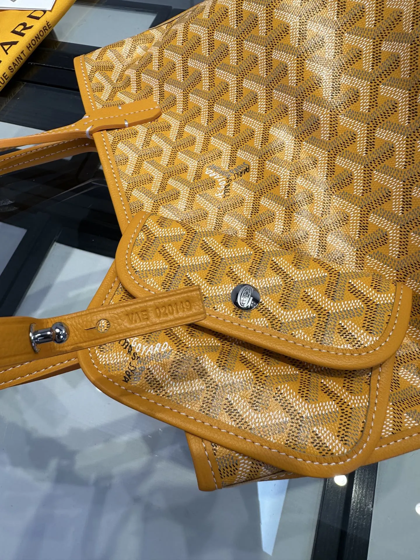 Goyard 黄色 小牛皮 托特包 大容量托特款