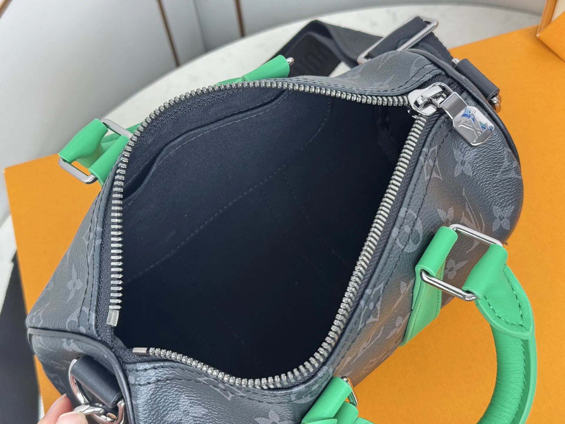 Keepall 綠色 帆布 旅行袋 大容量旅行款
