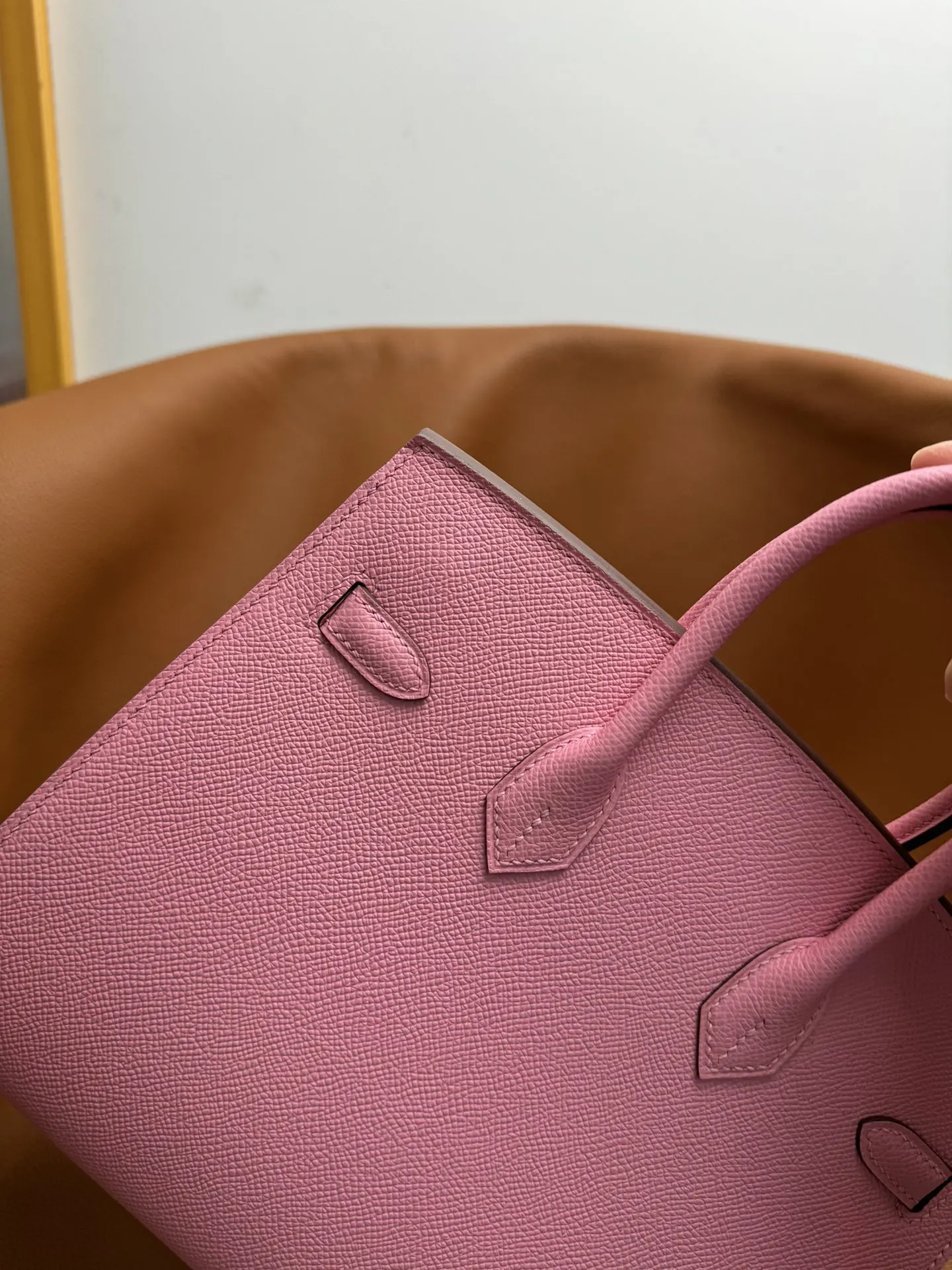 Birkin 铂金 外缝 铂金 进口Epso 手提包 通勤手提款