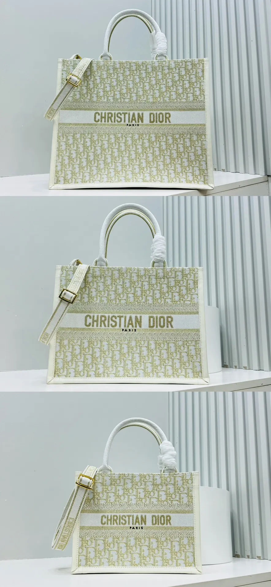 Dior Oblique 迷你 黑色/白色 托特包