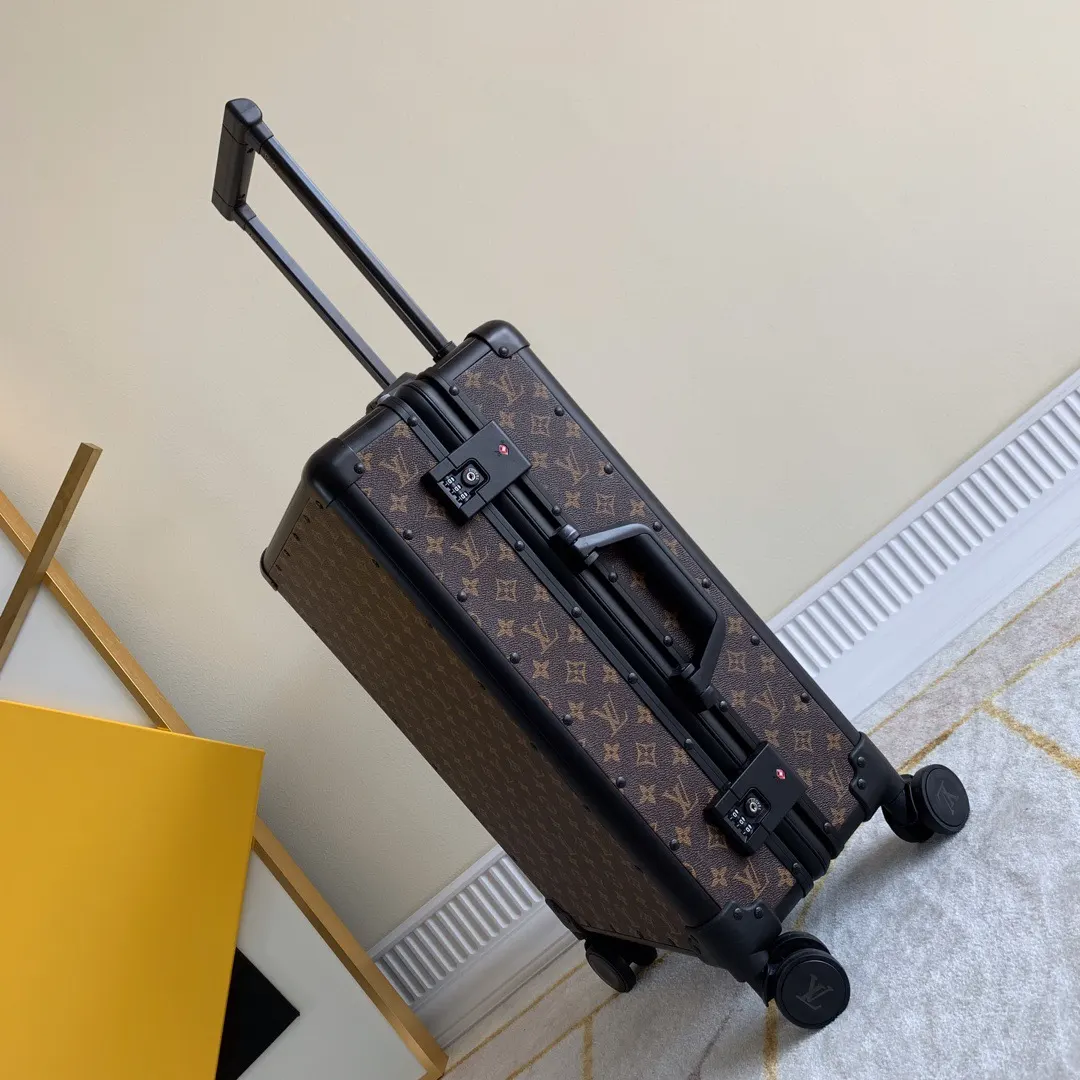 Louis Vuitton Black Monogram Suitcase Travel Lightweight Classic