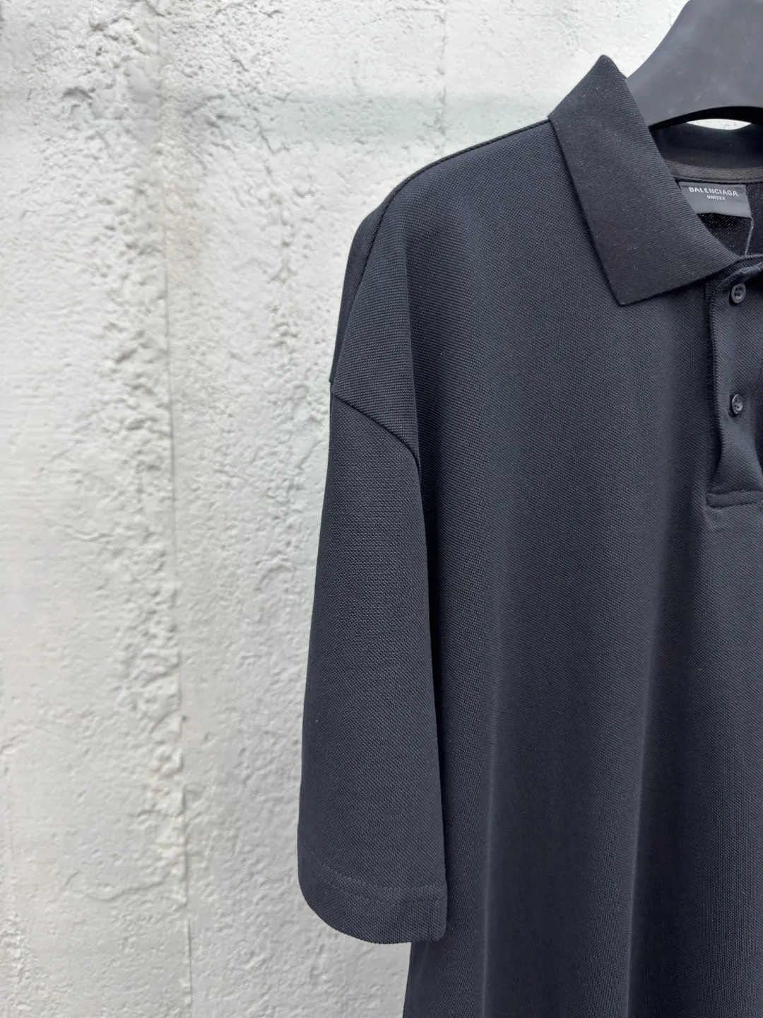Balenciaga Black Cotton Logo Shirt Street