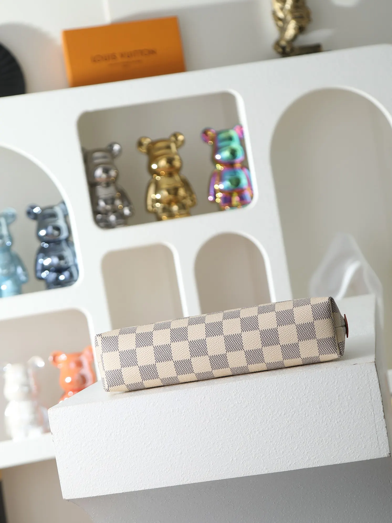 LV 白色棋盘格链条包 精致斜挎款｜ORBUYBAG 岚奢包高端时尚精品