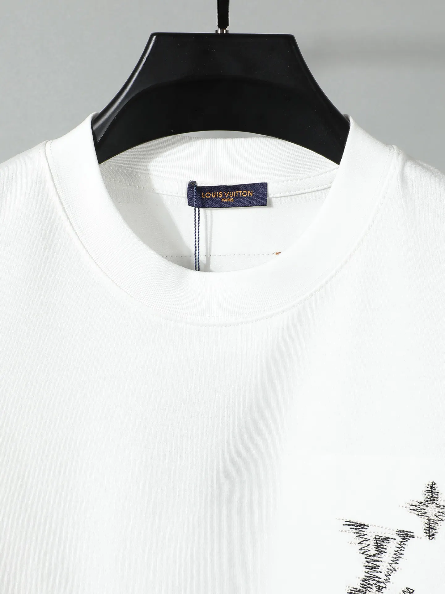 Louis Vuitton Embroidery Short Sleeve T-Shirt