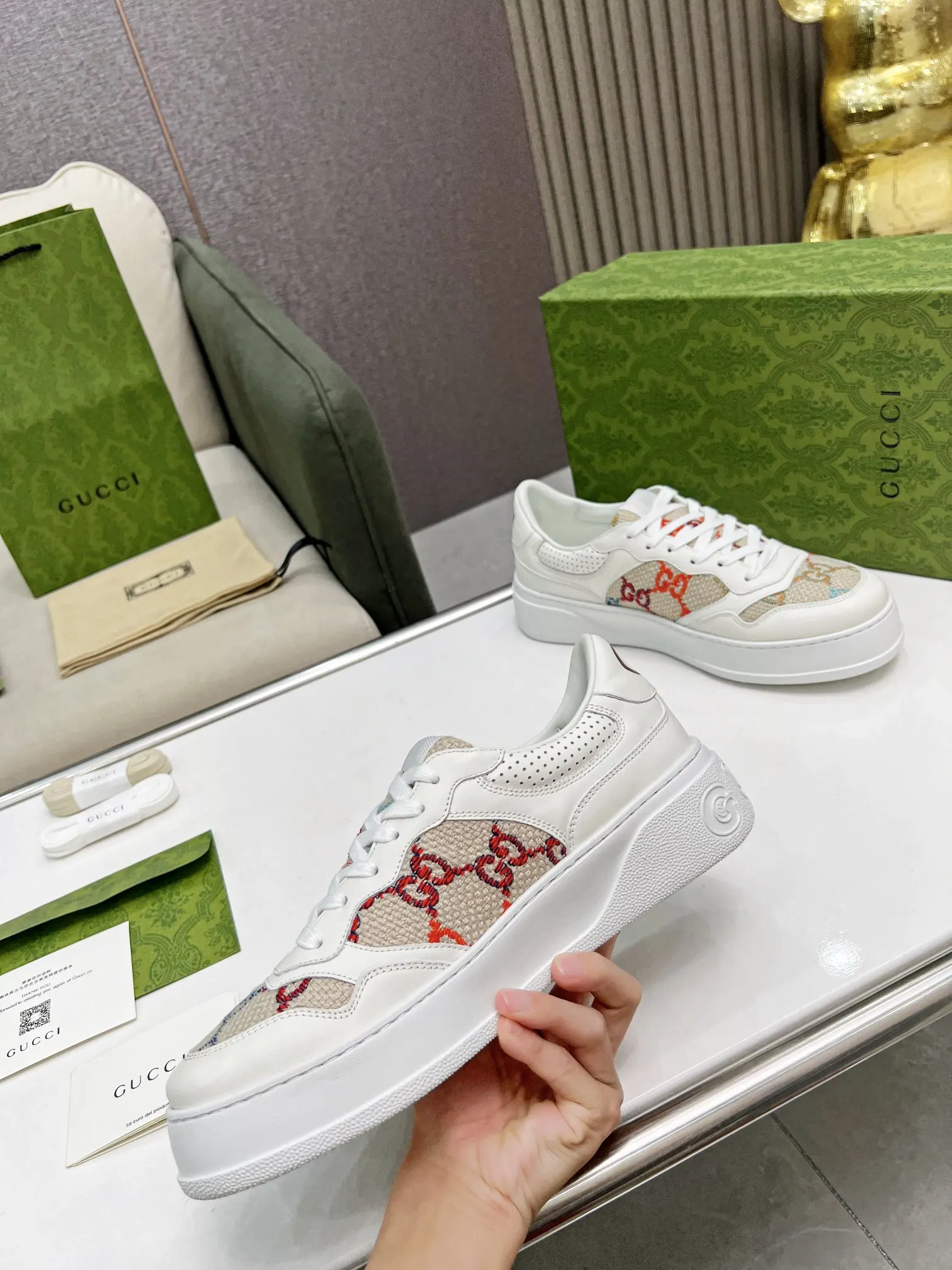 Gucci Logo休闲运动鞋