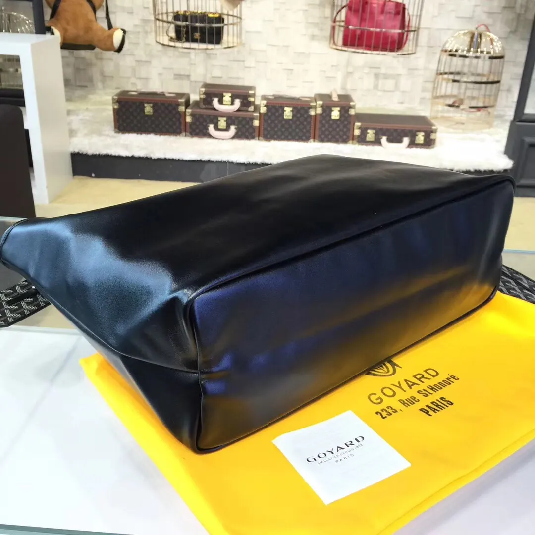 Goyard 戈雅 双面可用 充满法式优雅 订制Y字母涂鸦料 皮轻 托特包 大容量托特款