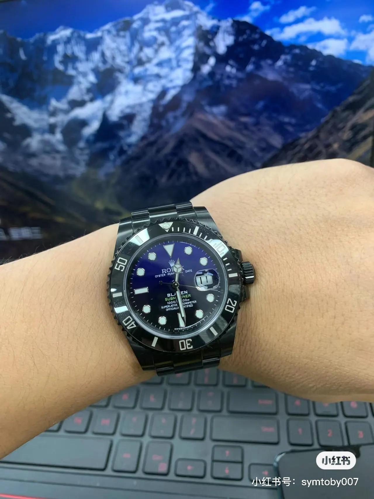 Rolex 黑色 红色 尼龙 手表 经典腕表款