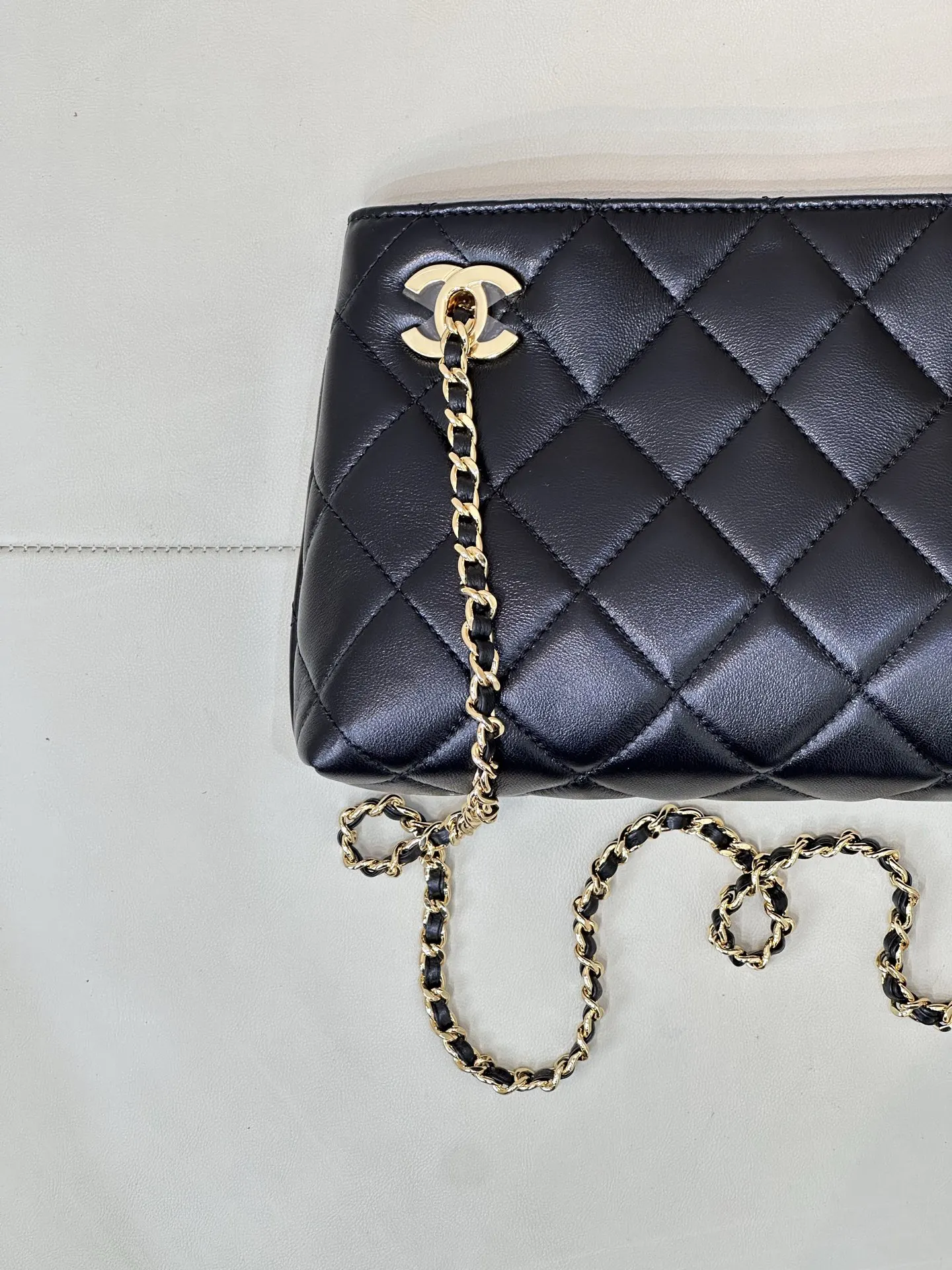 Chanel Leather Quilted Hobo Bag