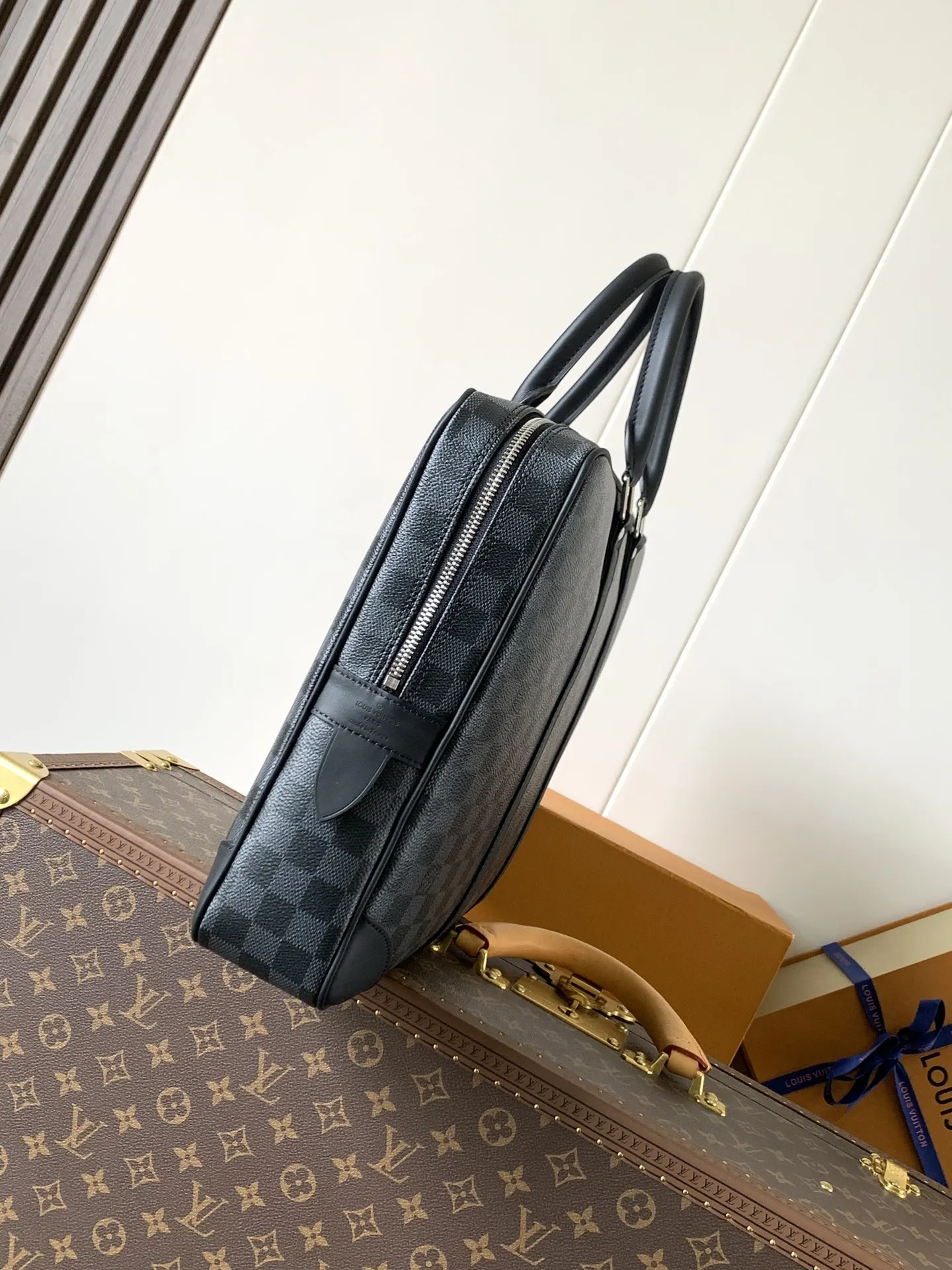 LV 帆布 公文包 商务通勤款