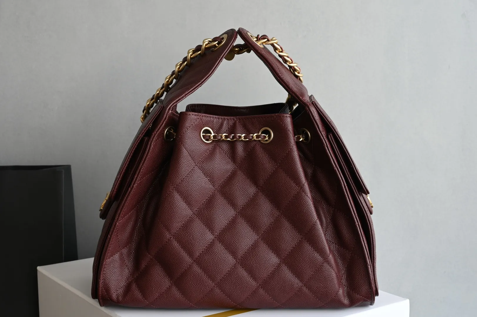 Red Fashion Item Travel Leather