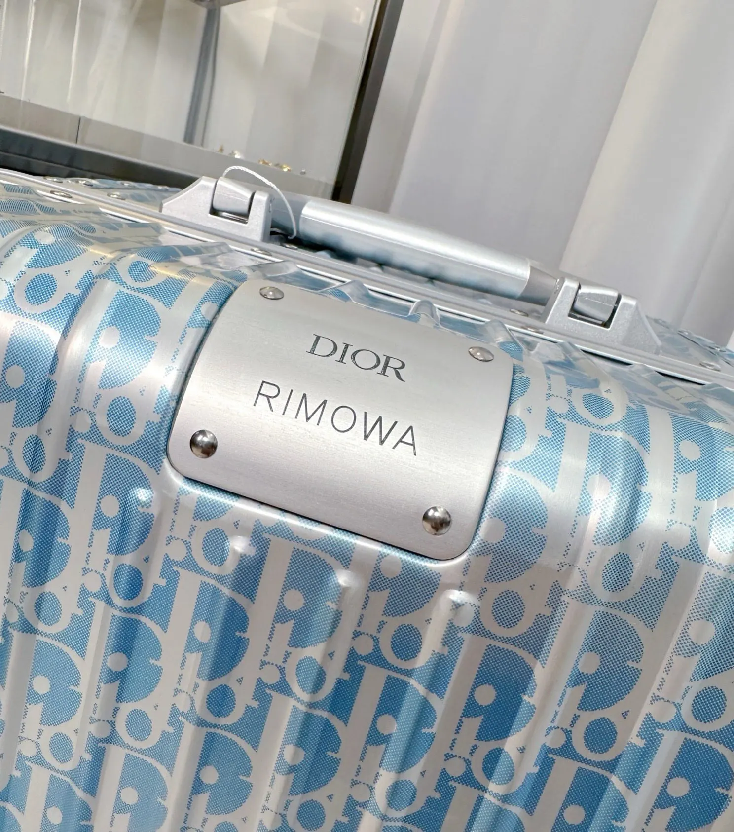 Dior 黑色 藍色 rimowa 聯名款trunk 一级 生产的 行李箱 旅行拉杆款 輕便出行款
