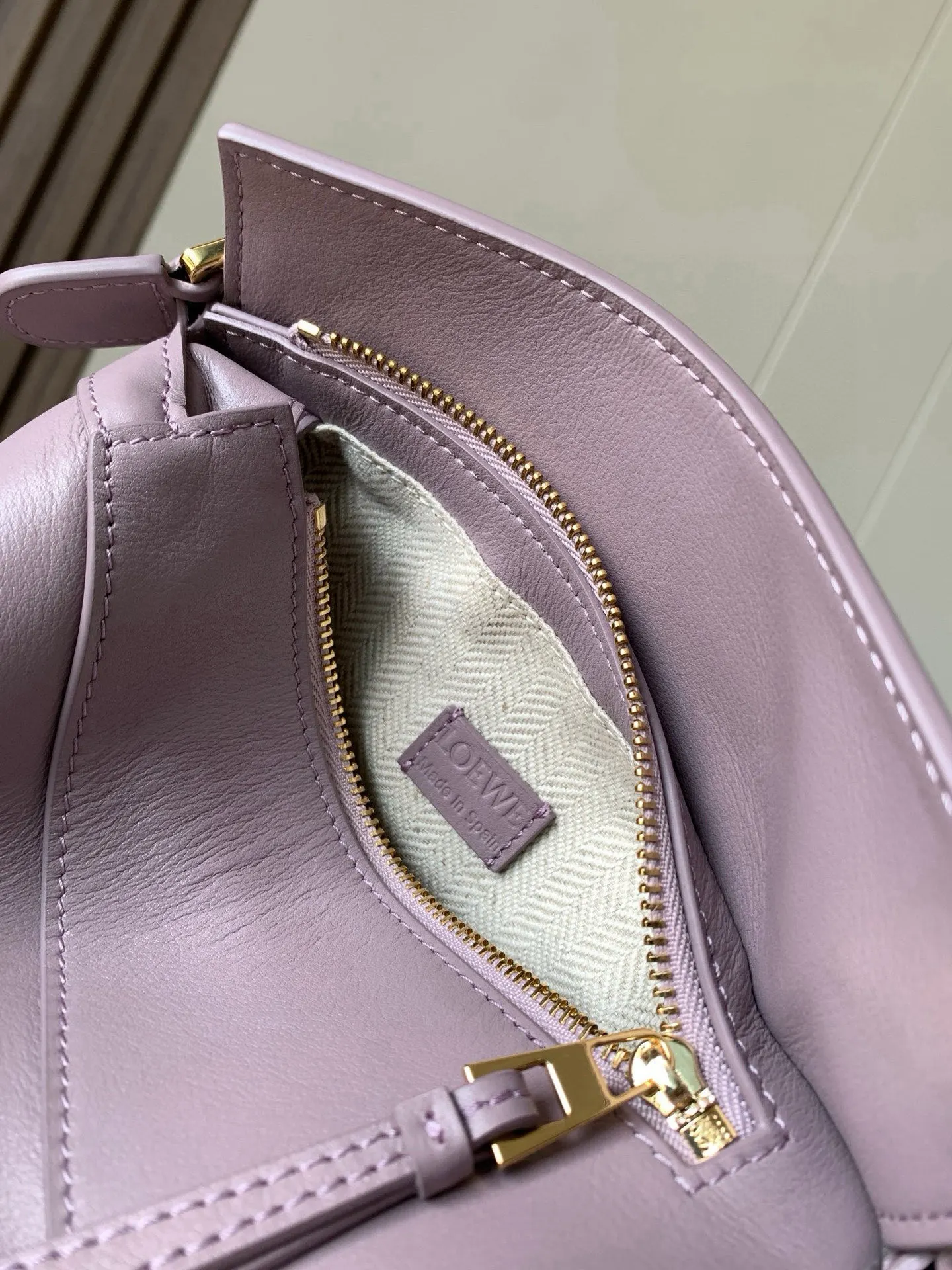 Purple Clutch Bag Leather