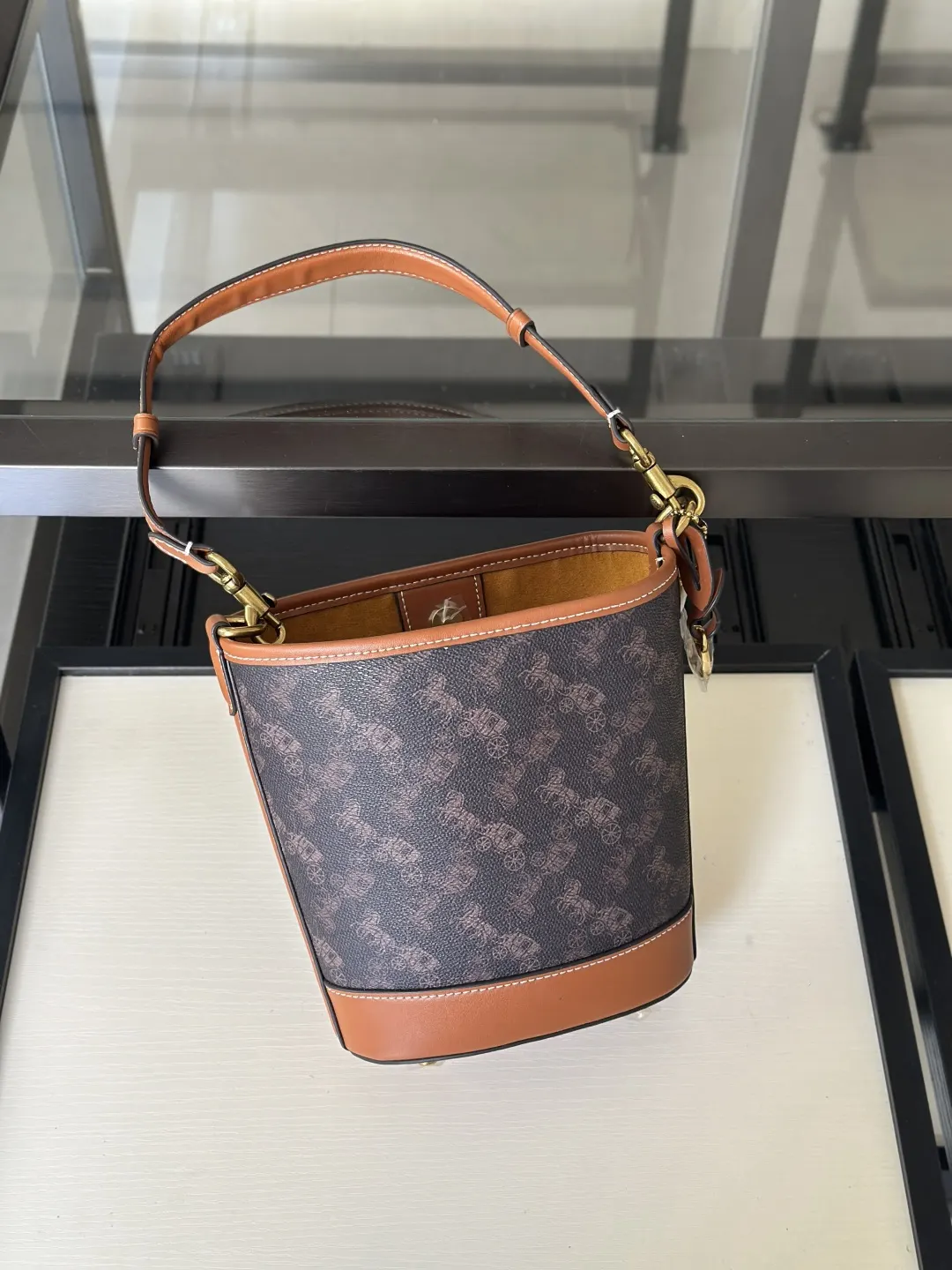 Coach 牛皮 雙肩包 实用雙肩款