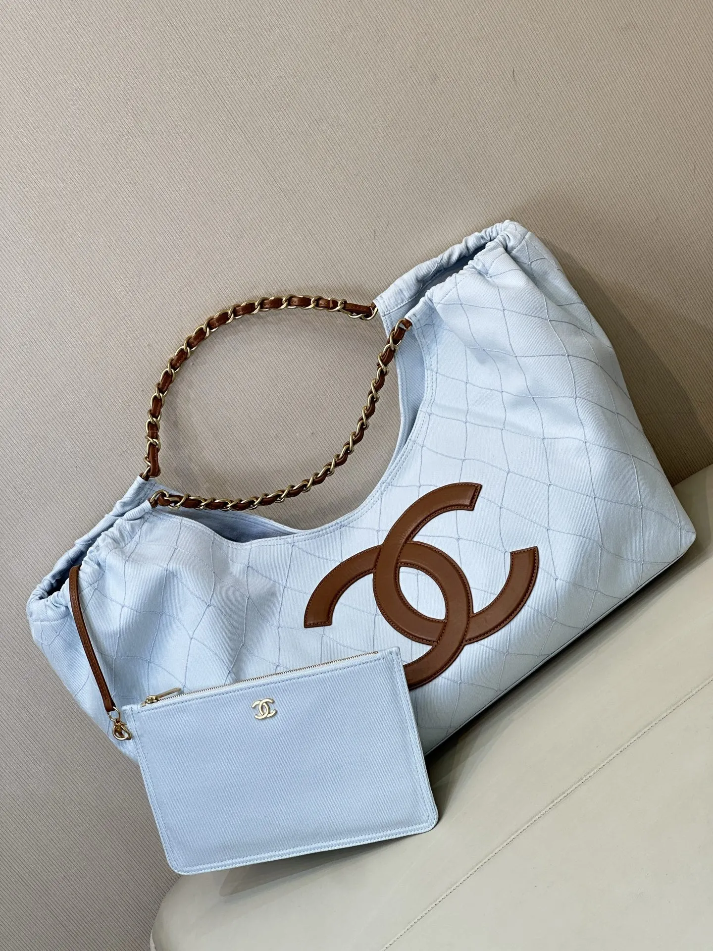 CHANEL 黑色 白色 托特包 大容量托特款