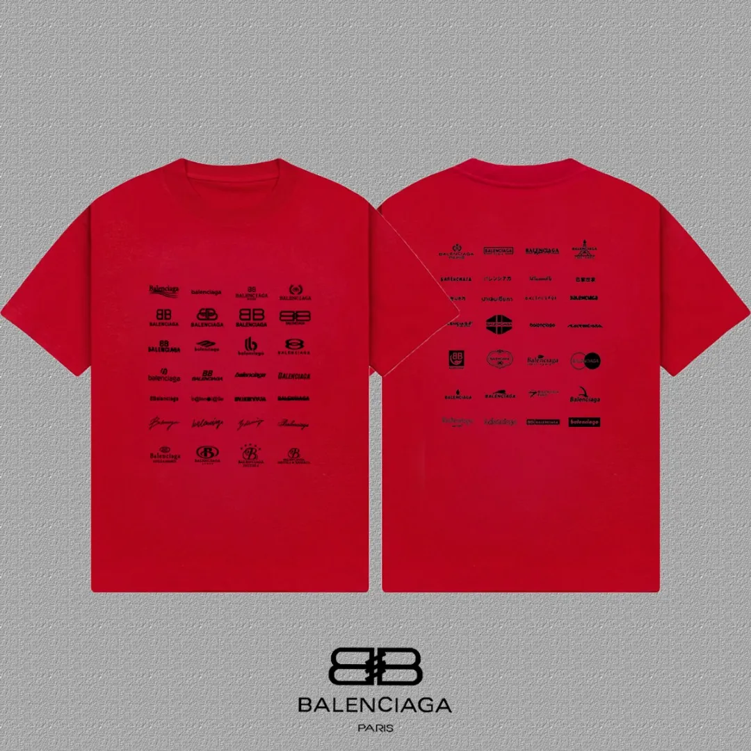 Balenciaga 紅色 Logo 短袖T恤(數字3) Balenciaga 紅色 Logo 短袖T恤(數字3)